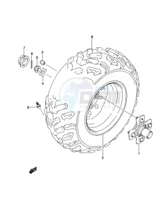 LT-A500X(Z) drawing RIGHT REAR WHEEL