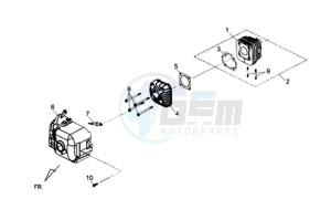 ORBIT II 50 TS L1-L6 drawing CYLINDER / CYLINDER HEAD /CYLINDER HEAD COVER