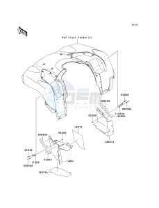 KVF 750 E [BRUTE FORCE 750 4X4I NRA OUTDOORS] (E8F-E9FA) E8F drawing FLAP