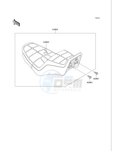 VN 750 A [VULCAN 750] (A6F) A6F drawing SEAT