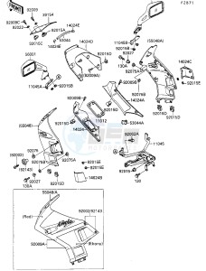 ZX 750 F [NINJA 750R] (F4) [NINJA 750R] drawing COWLING