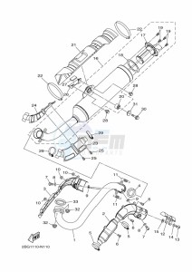 YFM700FWBD KODIAK 700 EPS (BGF8) drawing EXHAUST