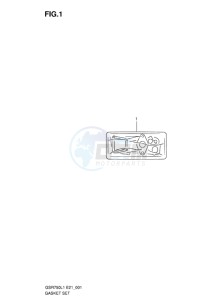 GSR750 EU drawing GASKET SET