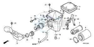 TRX420TMA Europe Direct - (ED / 2WD) drawing AIR CLEANER