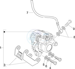 Typhoon 50 2t e2 drawing Brakes hose  - Calipers