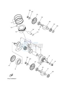 YFM700R YFM7RSED RAPTOR 700 SPECIAL EDITION (1VS2 1VS3 1VS4) drawing CRANKSHAFT & PISTON