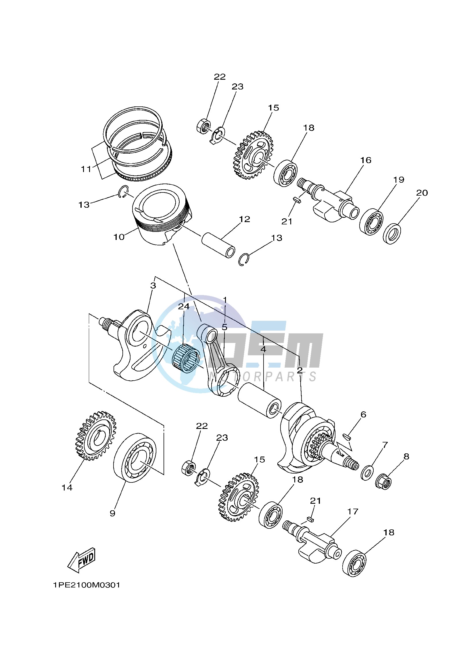 CRANKSHAFT & PISTON