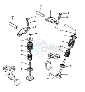 XV VIRAGO 750 drawing VALVE