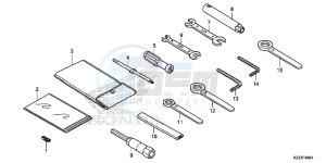 CRF250LF CRF250L E drawing TOOLS