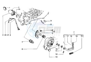 Runner VX-VXR 125-200 125 drawing Starting Motor - Starting lever