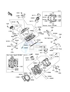 BRUTE FORCE 650 4x4i KVF650FEF EU GB drawing Cylinder Head