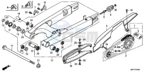 XL1000VAB drawing SWINGARM