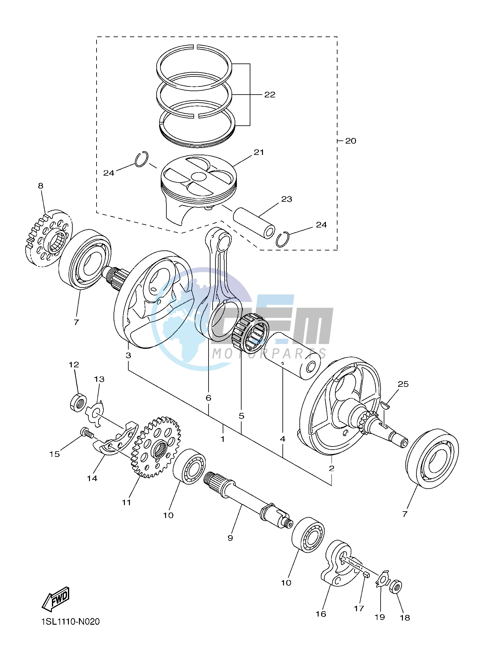 CRANKSHAFT & PISTON