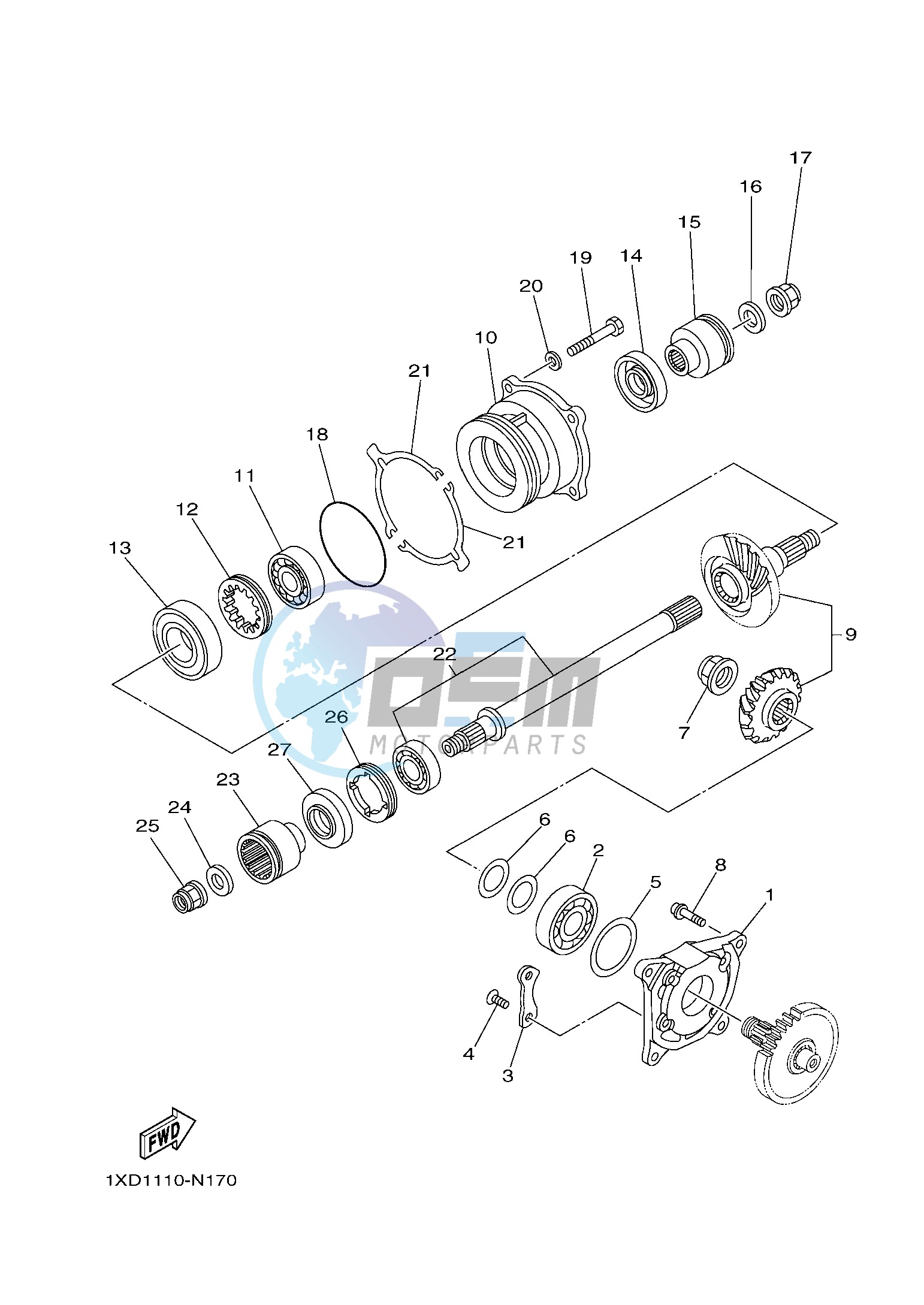 MIDDLE DRIVE GEAR