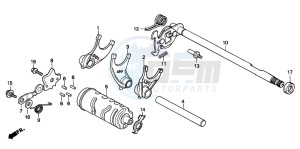 CMX250C REBEL drawing GEARSHIFT DRUM