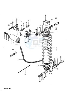 RM125 1999 drawing SHOCK ABSORBER