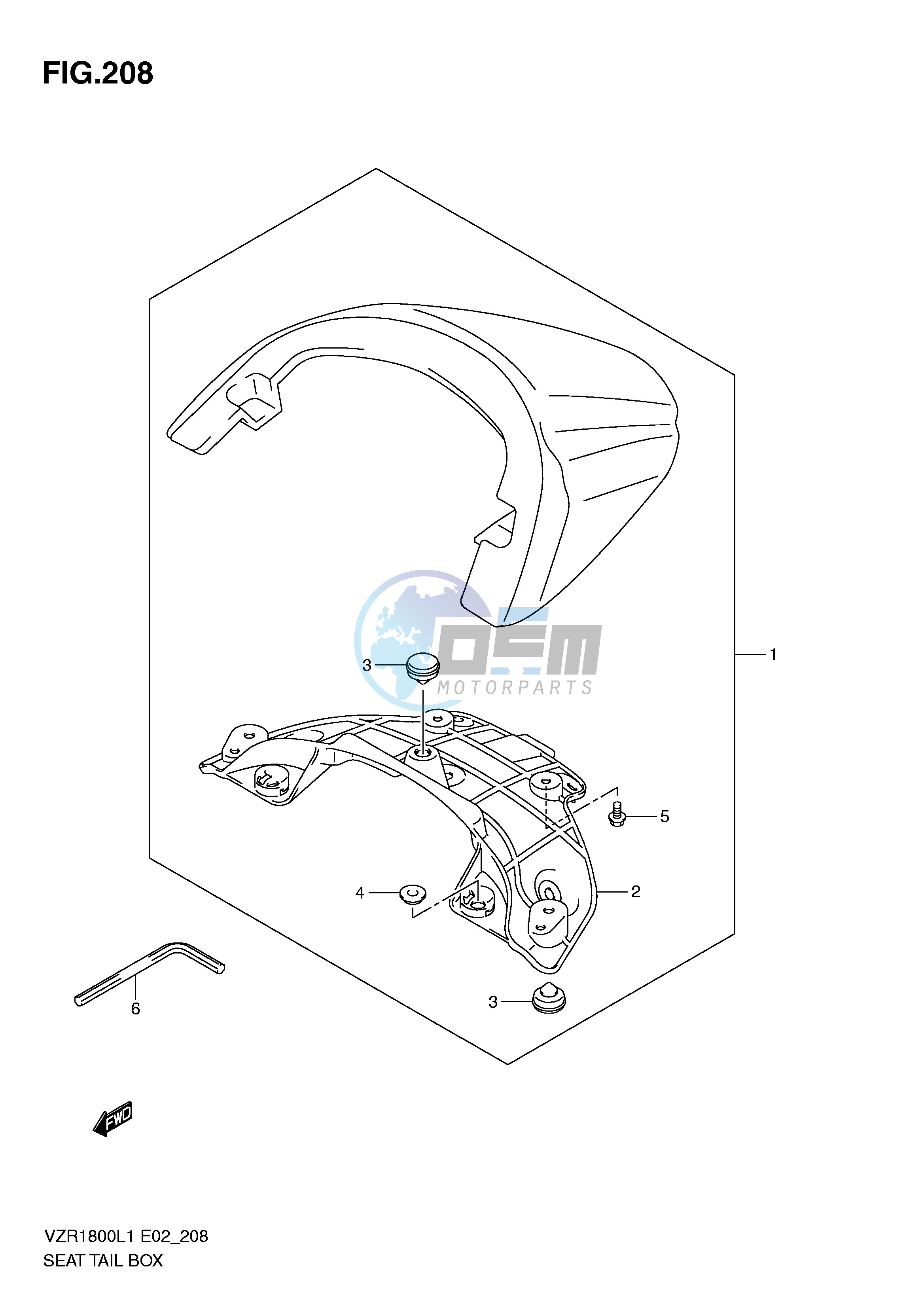 SEAT TAIL BOX (VZR1800UFL1 E19)