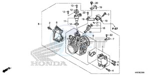 TRX420TE1E TRX420 ED drawing THROTTLE BODY