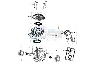 X–FIGHT - 50 cc drawing CYLINDER-HEAD-AIR