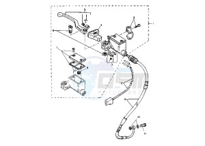 TT K 600 drawing FRONT MASTER CYLINDER