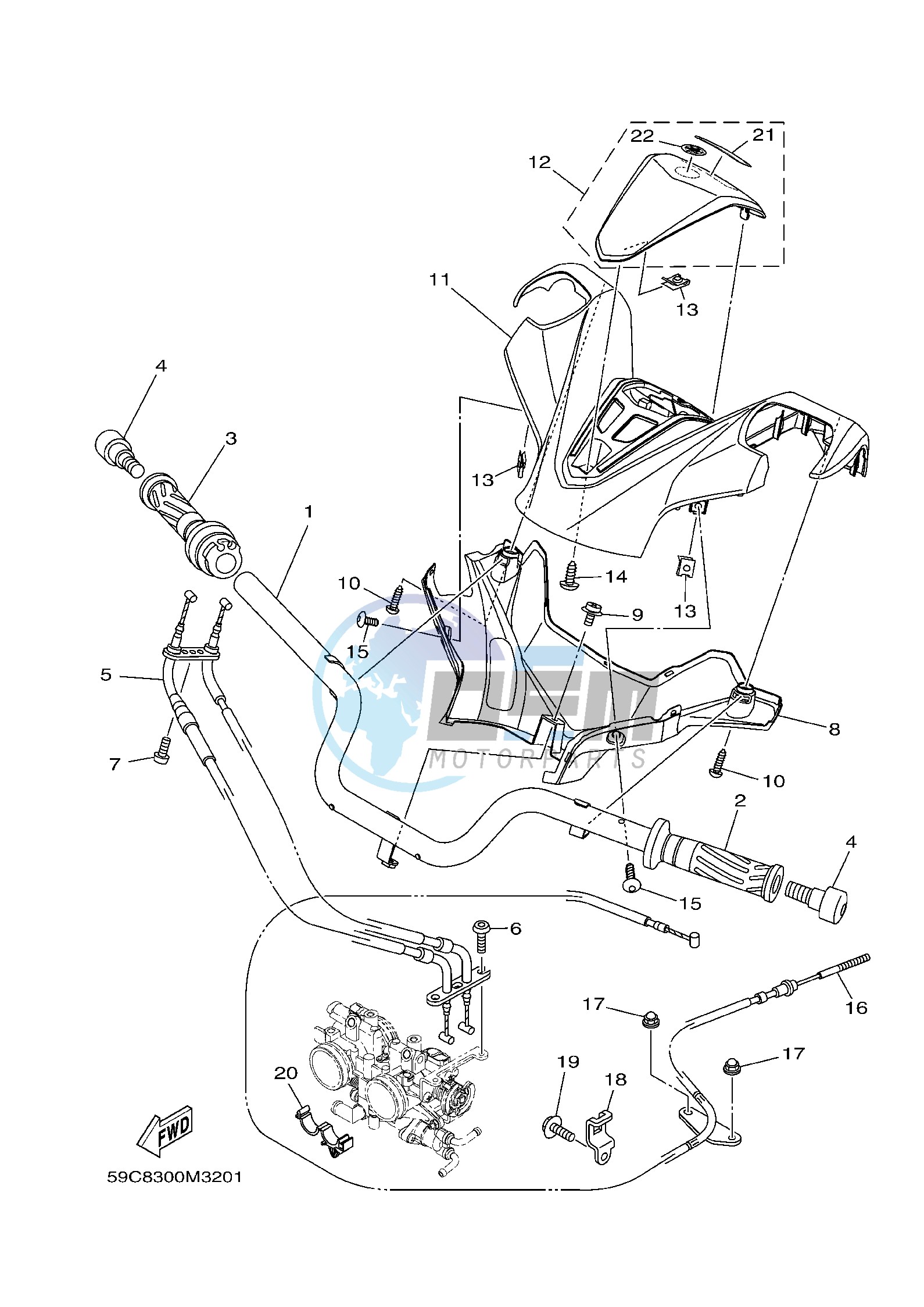 STEERING HANDLE & CABLE