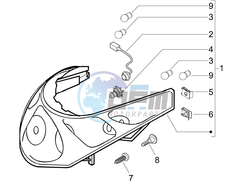 Head lamp - Turn signal lamps