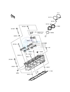 NINJA ZX-10R ZX1000JFF FR XX (EU ME A(FRICA) drawing Cylinder Head