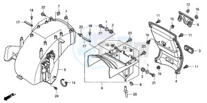 GL1800 drawing REAR FENDER (2) (6-BR) (7 /8-BR,KO,2U)