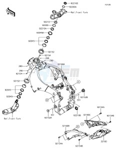 NINJA ZX-10R ZX1000SHF XX (EU ME A(FRICA) drawing Frame