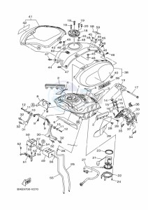 XSR900 MTM850 (BAEE) drawing FUEL TANK