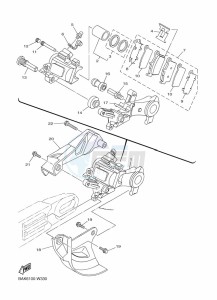 WR250F (BAKJ) drawing REAR BRAKE CALIPER