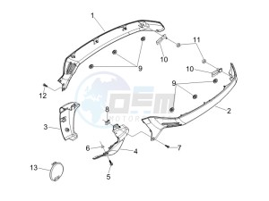 GTV 250 ie Navy drawing Side cover - Spoiler