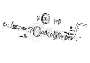 SENDA SM X-TREM EU2 - 50 cc drawing STARTING SHAFT