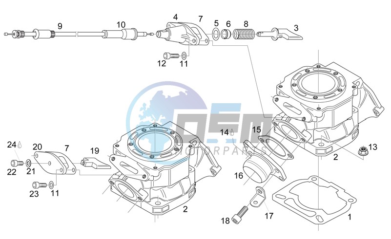 Cylinder - Exhaust valve