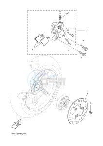 NS50 NITRO (1PH4) drawing REAR BRAKE CALIPER