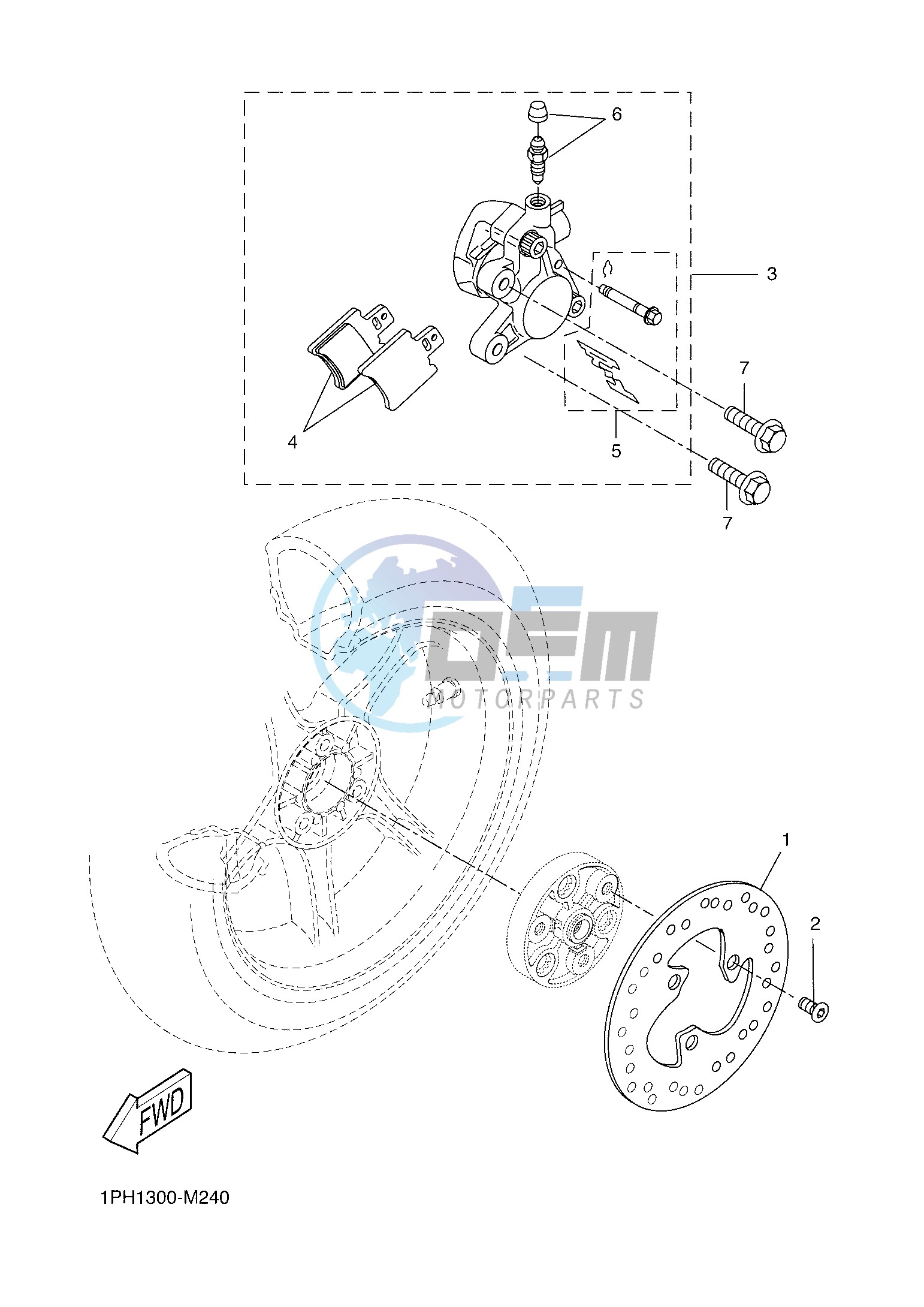 REAR BRAKE CALIPER