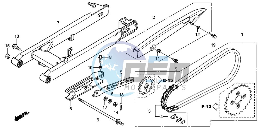 SWINGARM/CHAIN CASE (2)