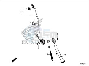 NC750JH Europe Direct - (ED) drawing SIDE STAND