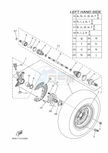 YFM700FWBD KODIAK 700 EPS (B5KJ) drawing FRONT WHEEL