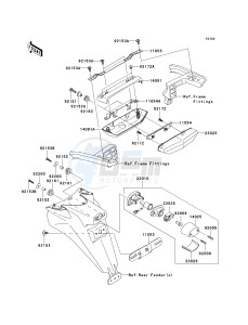 ZG 1400 A [CONCOURS 14 ABS] (8F-9F) A8F drawing TAILLIGHT-- S- -