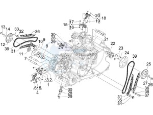 GP 800 drawing Camshaft - Rocking levers support unit