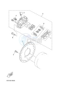 YP400R X-MAX 400 X-MAX 400 (1SD1 1SD1 1SD1) drawing REAR BRAKE CALIPER