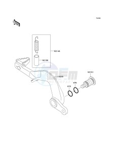 KX 85 A [KX85 MONSTER ENERGY] (A6F - A9FA) A6F drawing BRAKE PEDAL