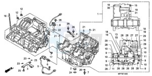 CB1300SA9 Australia - (U / ABS BCT MME TWO) drawing CRANKCASE