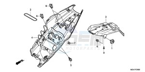 CBR600FC drawing REAR FENDER