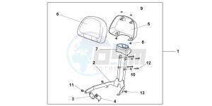 NSA700A9 Europe Direct - (ED / MME) drawing BACKREST *NHA95M*