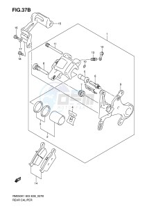 RM250 (E3-E28) drawing REAR CALIPER (MODEL K5 K6)