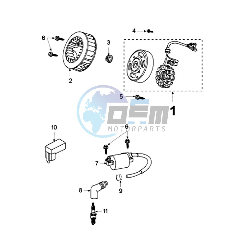 IGNITION PART WITHOUT SENSOR