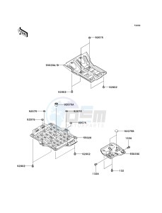 KVF 650 E [BRUTE FORCE 650 4X4 HARDWOODS GREEN HD] (E6F-E9F) E8F drawing OPTIONAL PARTS-- GUARD- -