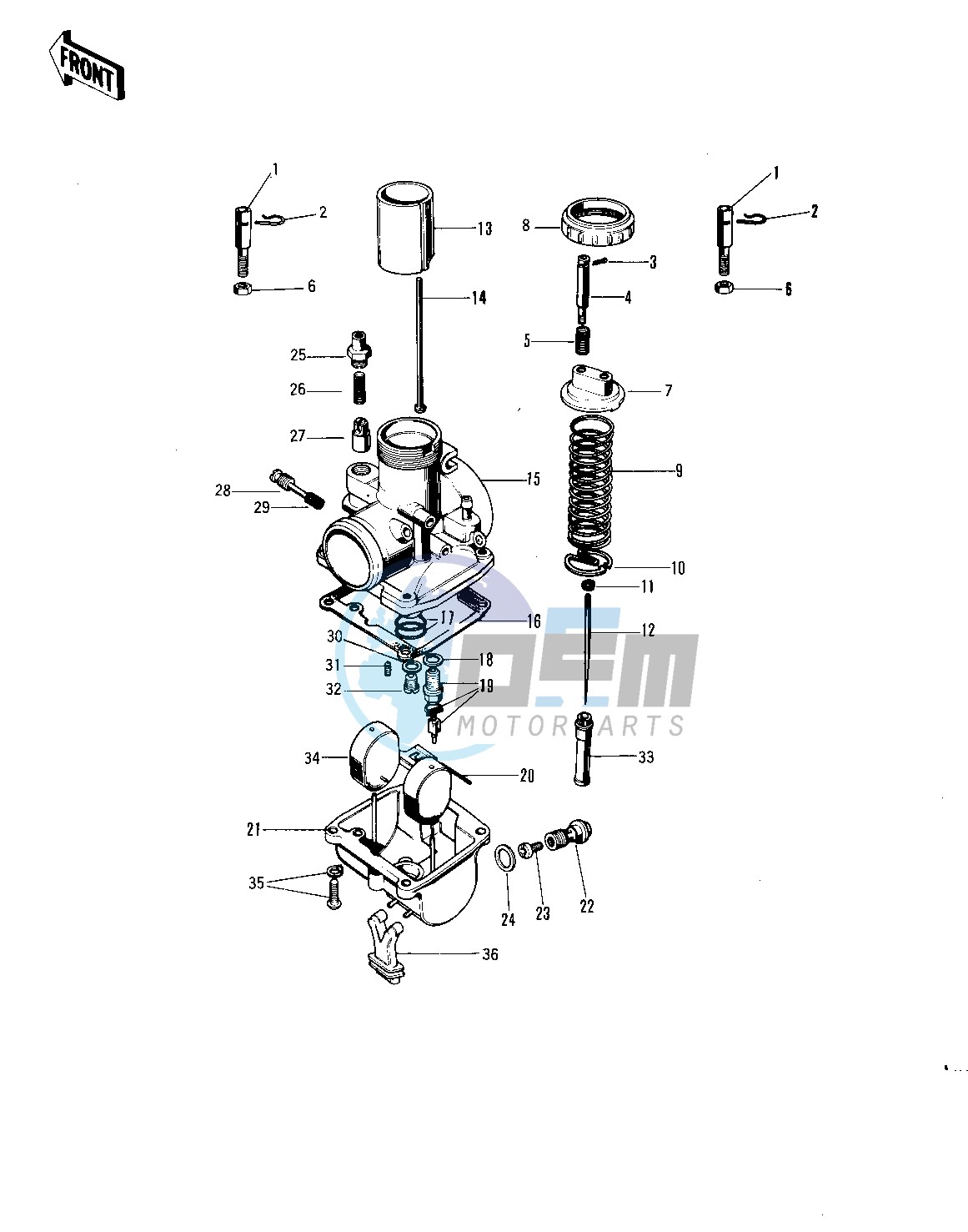 CARBURETOR -- 71 F81M- -